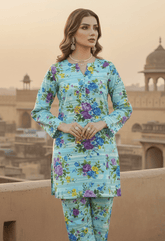 2-PCS ALLOVER PRINTED MID SEASON POLO COTTON A09